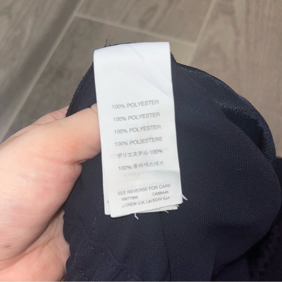 Women's J. Crew Navy Blue & White Tuxedo Stripe Jogger Pants - Picture 6 of 10